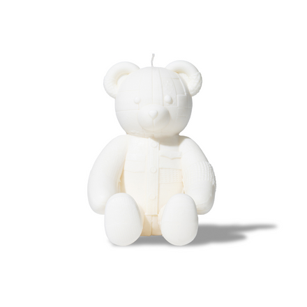 Patchwork Bear Candle